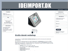 Tablet Screenshot of ideimport.dk